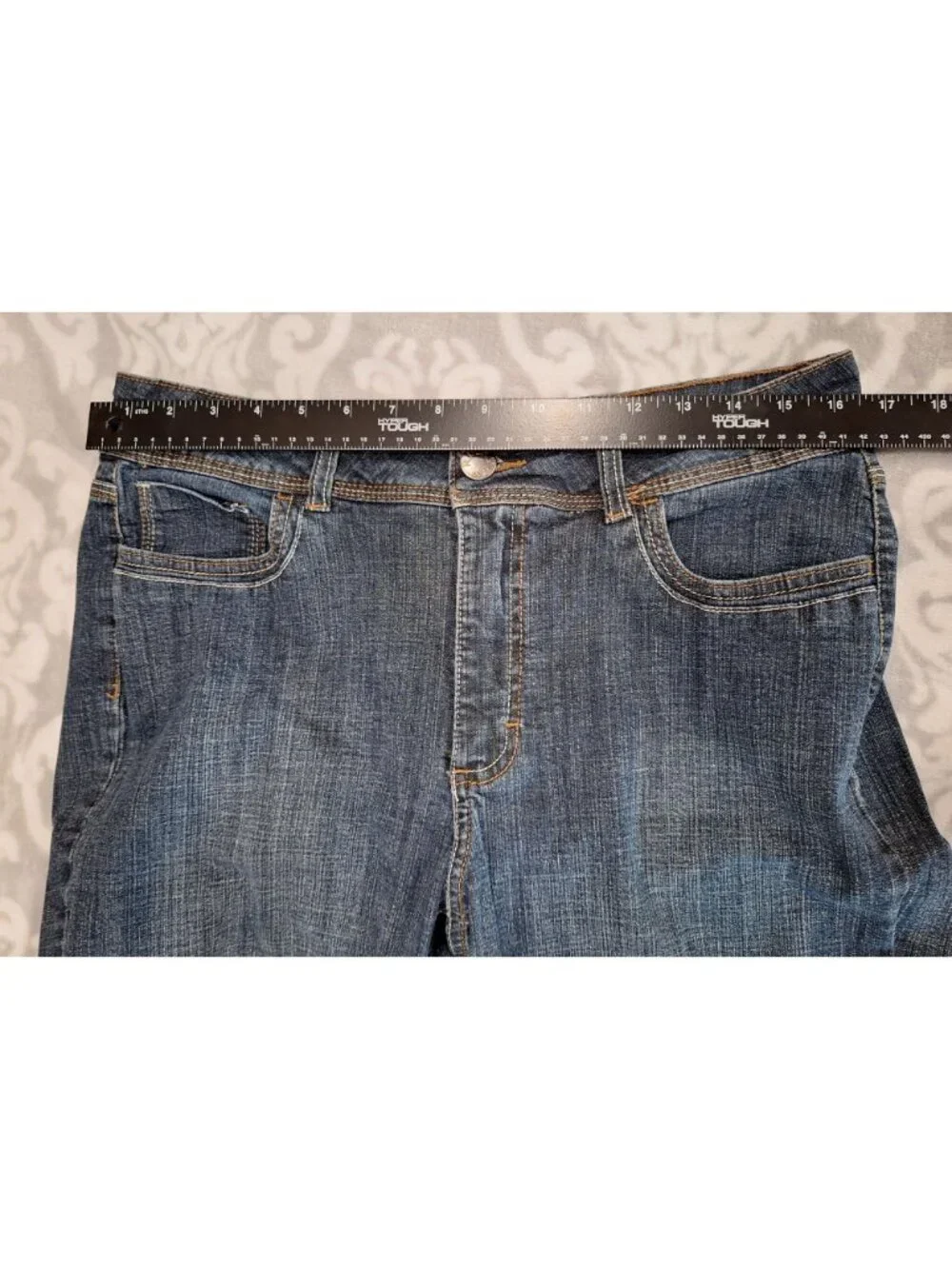 EUC Riders By Lee Womens Dark Blue Denim Bootcut Jeans/Sz. 14* - Picture 5 of 6